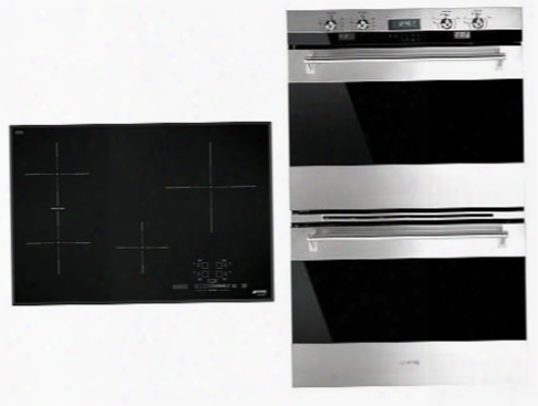 2-piece Kitchen Package With Simu530b 30" Electric Cooktop And Dou330x1 30" Electric Double Wall Oven In Stainless