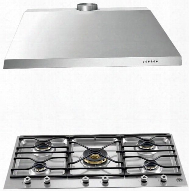 2-piece Stainless Steel Kitchen Package With Pm36500x 36" Natural Gas Cooktop And Ku36pro1x14 36" Canopy