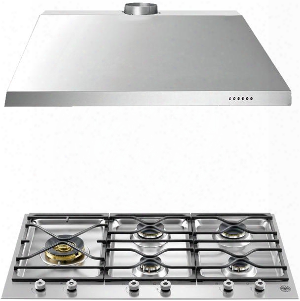 2-piece Stainless Steel Kitchen Package With Pm365s0x 36" Gas Cooktop And Ku36pro1x14 36" Canopy