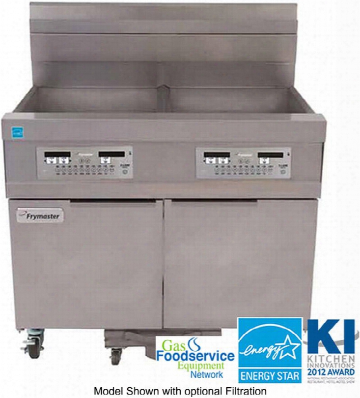 21814gf 40" 1814 Series Energy Star Commercial Gas Fryer With 238000 Btu 126 Lbs Oil Capacity Basket Hangers And Filtration In Stainless