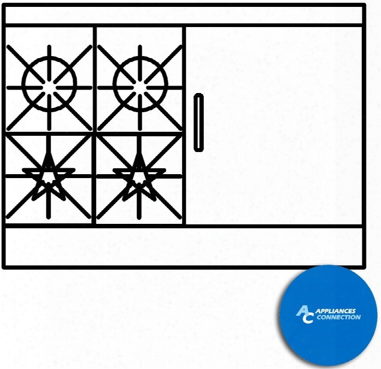 4484ee2gr Ultimate Range Series 48"  Gas Ragne With Two Front Star/saute Burners Two Rear Non-clog Burners And One 24" Manual Griddle (right) Up To 180000