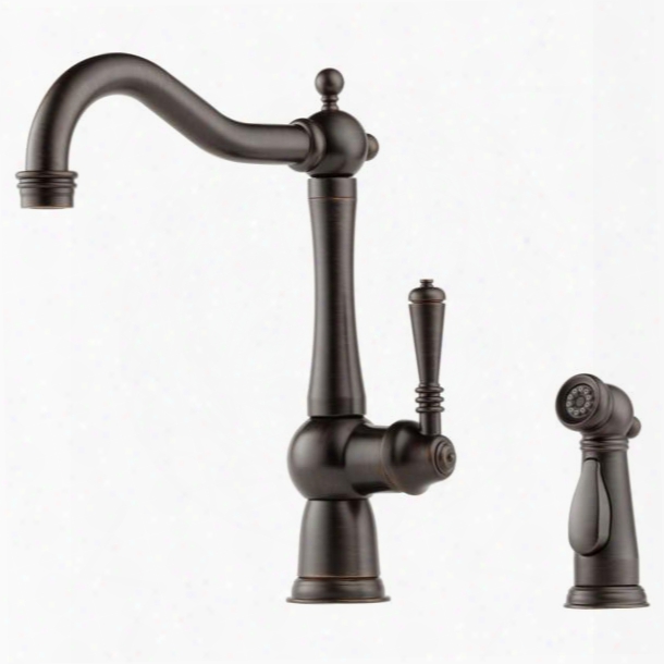 61136lf-rb Tresa Single Handle Kitchen Faucet With