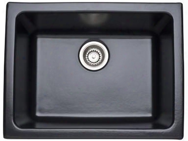 6347-63 Allia 21" Undermount Single Bowl Fireclay Kitchen Or Laundry Sink In Matte