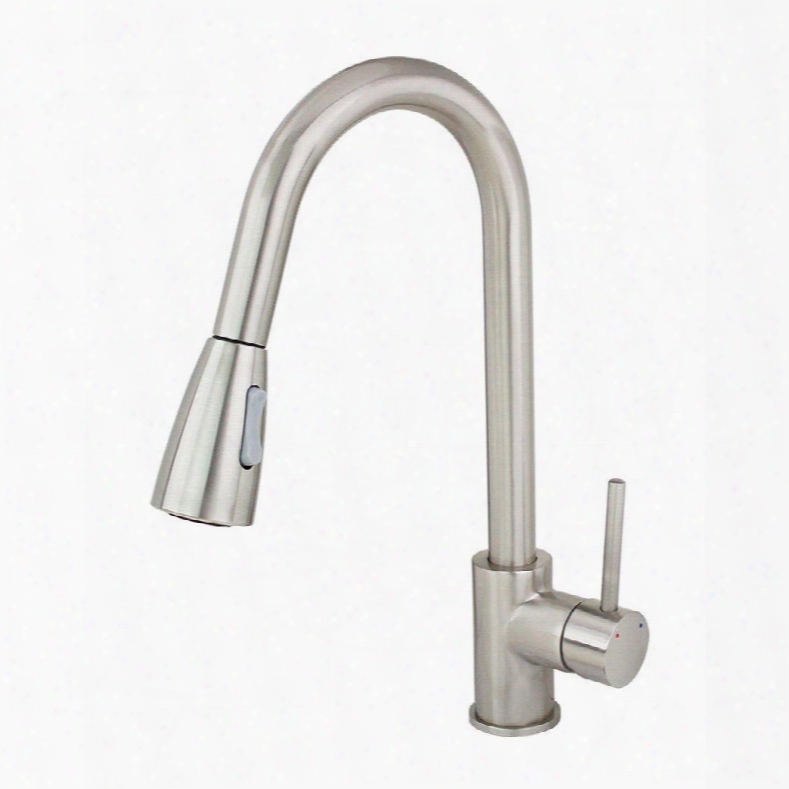 82h11-bn Kitchen Faucet Brushed Nickel Pull Out Dual Spray Single Handle Sink Tap