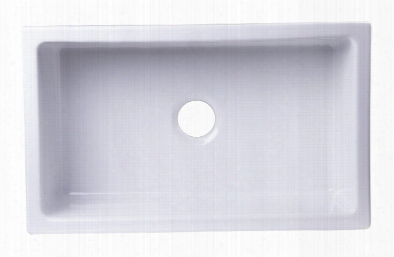 Ab3018um-w Kitchen Sink With Fireclay And Under Mount Installation In