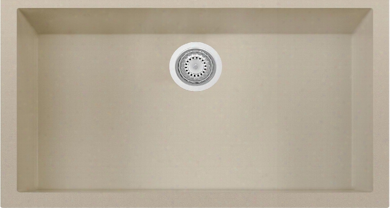 Ab3322um -b 33" Single Bowl Kitchen Sink With Granite Composite And Under Mount Installation Hardware In