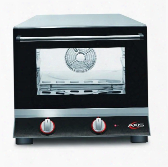 Ax413 Quarter Size Convection Oven With Manual Controls 3 Shelves Quarter Size Pans Up To 510 Degrees F 0-120 Minute Timer In