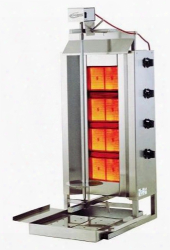 Axvb4 Gas Vertical Broilers With 44382 Btu Meat Capacity Of 176 Lbs In Stainless