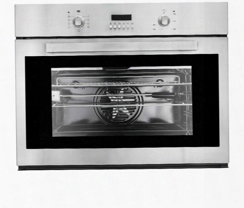 Cov-309d 30" Electric Single Wall Oven With 2.8 Cu. Ft. Capacity Convection Fan 9 Cooking Functions Rotating Roasting Rod And Digital Display In Stainless