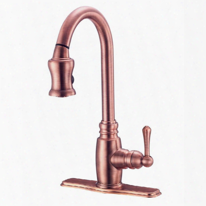 D454557ac Opulence Single-handle Pull-down Sprayer Kitchen Faucet In Antique
