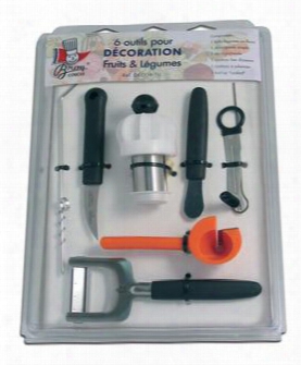 Dec06tu 6 Fruit And Vegetable Decoration Tool Set With 1