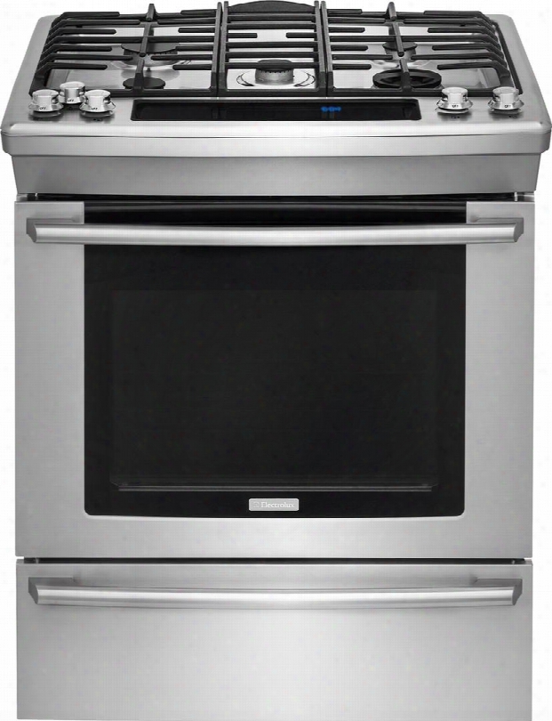 Ew30ds80rs 30" Dual-fuel Built-in Range With Perfect Taste Dual Convection Min-2-max Gas Burner Perfect Pair Ovens Multi-stage Cooking In Stainless