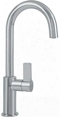 Ffb3180 Ambient Series Bar Kitchen Faaucet With Arc Spout And Side Lever In Satin