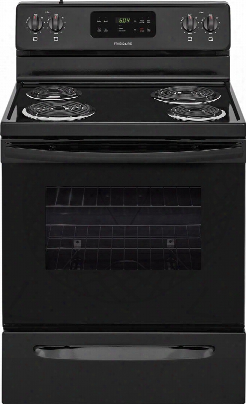 Ffef3016tb 30" Freestanding Electric Range With 5.3 Cu. Ft. Capacity 2 Oven Racks Storage Drawer 4 Coil Elements And Electronic Kitchen Timer In