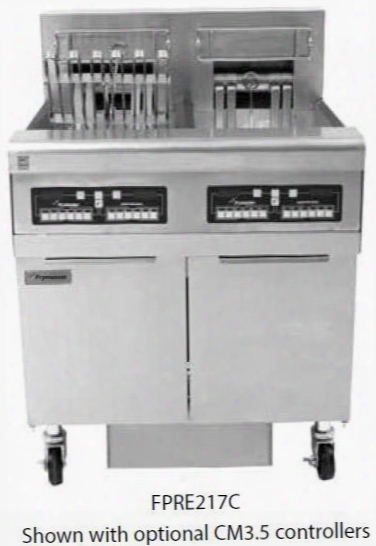 Fpre217 32" Retc Series Commercial Electric Fryer With Built In Filtration System Open Frypot Desig Ndeep Cold Zone And 17 Kw Input In Stainless