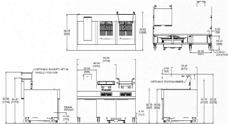 Fpre280f480 40" High-production Commercial Electric Fryer With 21 Kw Input Open Frypot Design Wide Cold Zone Digital Controller And Built In Filtration In