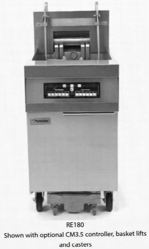 Fpre480f480 80" Re80 Series Commercial Electric Fryer With 21kw Input Digital Controller Deep Cold Zone Open Frypot Design And Built In Filtration System In