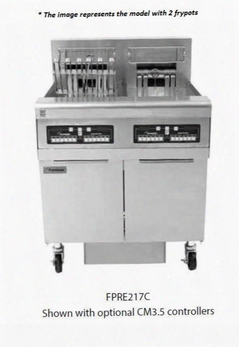 Fpre6224803 94" Re Series Energy Star Commercial Electric Fryer With Open Frypot Design Built In Filtration 22kw Input Analog Controller And Thermostat