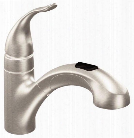 Integra Assemblage Moe67315srs Spot Resist One Handle Low Arc Pull Kitchen Faucet In Stainless