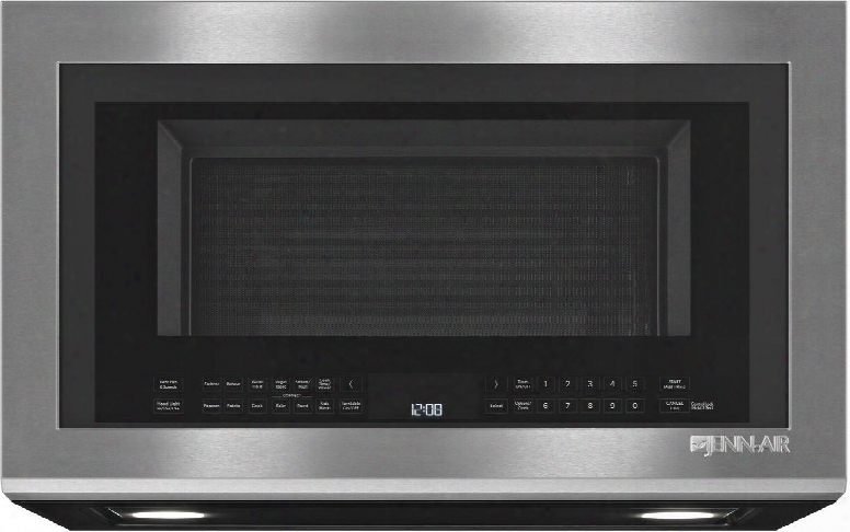 Jmv9196cs 30" Over The Range Microwave Oven With Convection Perimetric Venting Integrated Pocket Handle 4 Stage Memory Cooking And 1500 Watts Convection