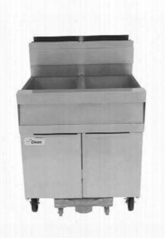 Scfsm250glp 31" Super Marathon Gas Fryer With Built-in Filtration 100lb Oil Capacity 240 000 Btu Input Durable Temperature Probe And Wide Cold Zone In