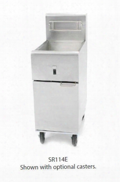 Sr114e2401 16" Super Runner Value Electric Fryer With 40 Lb Frypot Oil Capacity Durable Temperature Probe Wide Cold Zone And Power Switch And Indicator Light