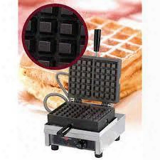 Weccbcas 4 X 6 Belgian Waffle Maker By Krampouz Withe Asy Clean System Made Of Stainless Steel Frame And Cast Iron