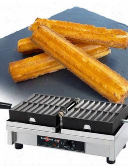 Wecdvaas Churros Waffle Maker By Krampouz With 16 Churro Capacity Drip Tray Protected Controls And Heating