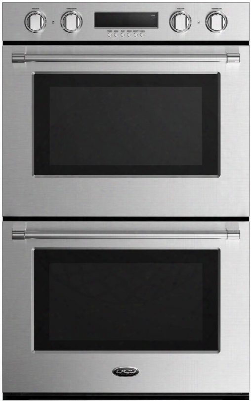 Wodv2-30 30" Double Wall Oven With 8.2 Cu. Ft. Total Capacity 10 Cooking Function 4 Way Convection System Easy To Clean And Halo Illuminated Dials And