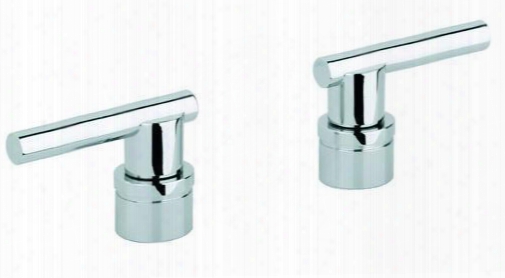 18027000 Pair Of Atrio Lever Handles For Kitchen And Bath Faucets In Starlight