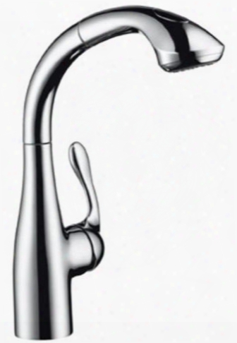 6461860 Single Handle Pullout Kitchen Faucet From The Allegro E Collection: Steel