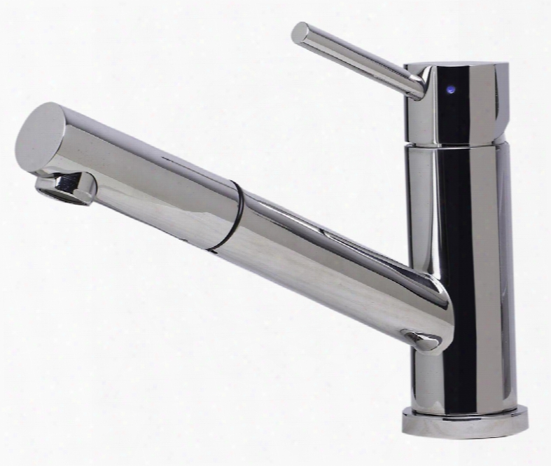 Ab2025-pss Single Hole Kitchen Faucet With Stainless Steel Pull Out Faucet Head One Handed Control Valve And Certifieed By Cupc In Polished Stainless