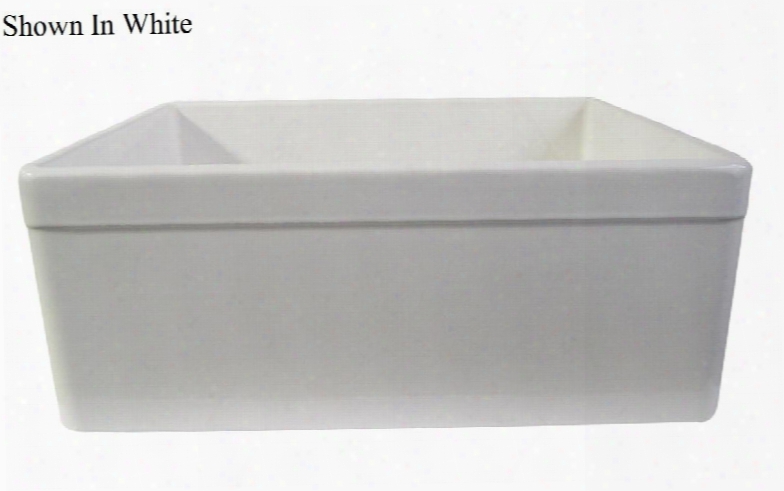 Ab506-b 26" Decorative Lip Apron Single Bowl Farmhouse Kitchen Sink With Fireclay And 3 1/2" Center Drain In
