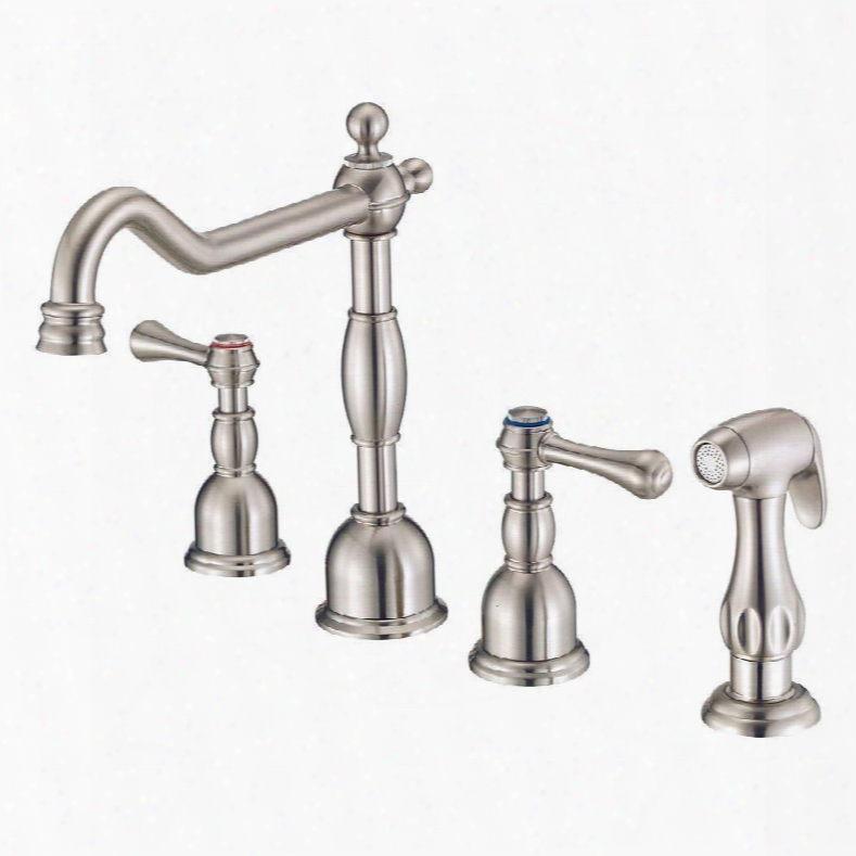 D422057ss Opulence 2-handle Kitchen Faucet With Veggie Spray In Stainless