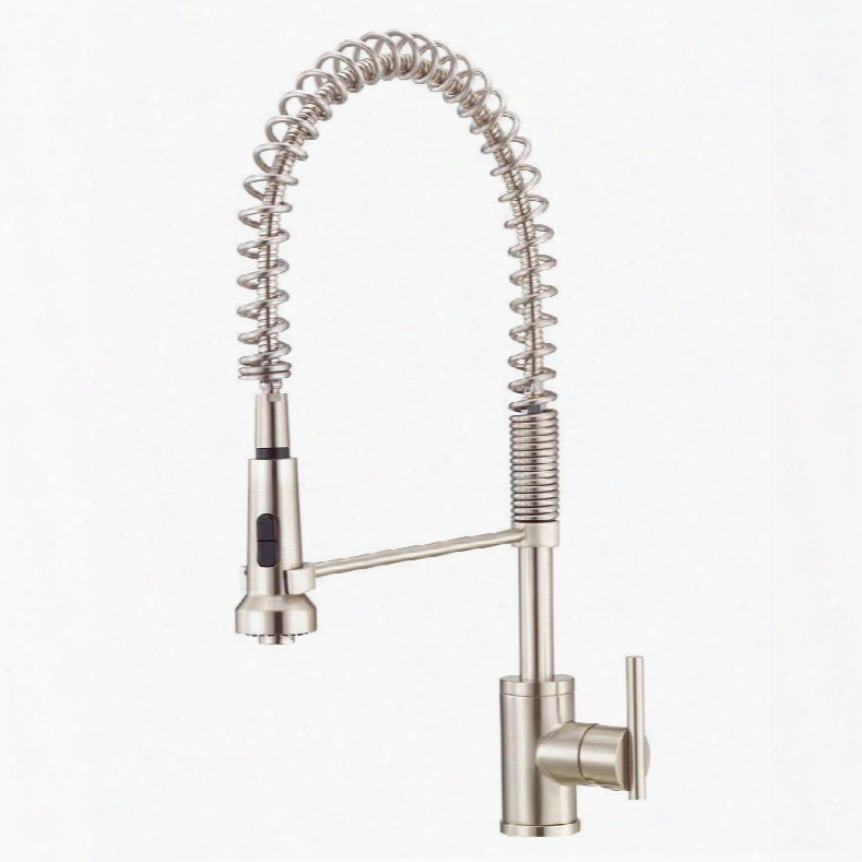 D455158ss Parma Sid Mount Single-handl E Pull-down Sprayer Kitchen Faucet In Stainless