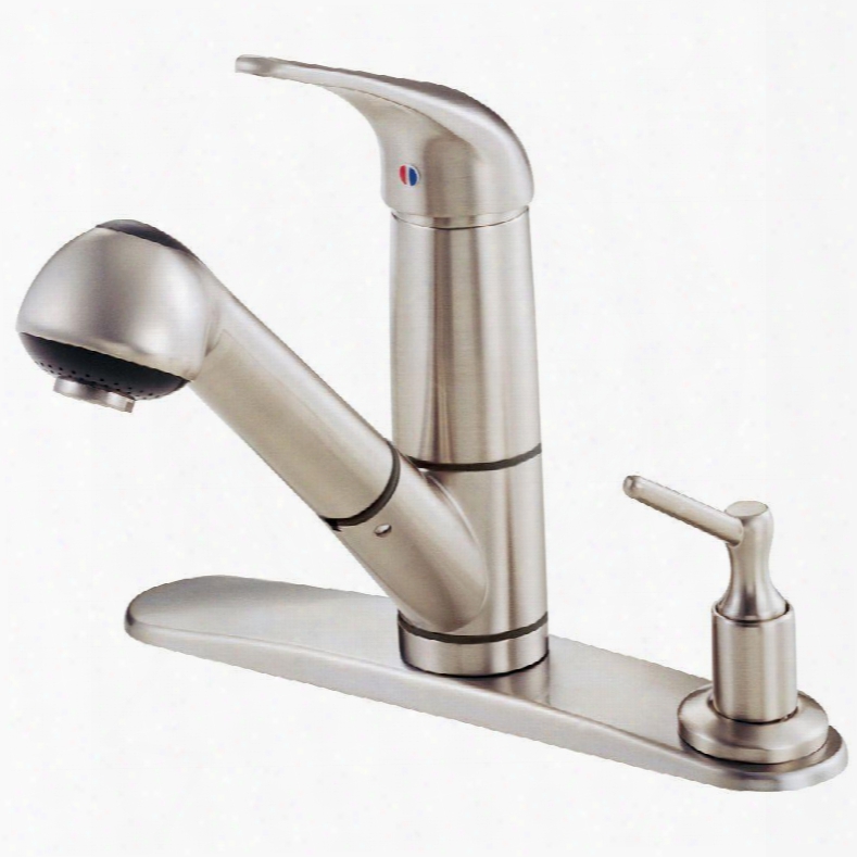 D455612ss Melrose Single-handle Pull-out Sprayer Kitchen Faucet In Stainless Steel With Soap