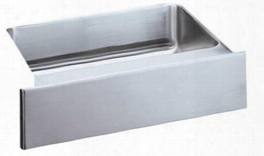 Eluhfs2816dbg Gourmet Lustertone Stainless Steel 33" X 20-1/2" Single Basin Undermount Kitchen Sink With 7-7/8" Depth Rounded Basin Corners Bottom Grid And