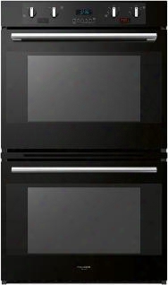 F6dp30b1 600 Series 30" Double Electric Wall Oven With 4.1 Cu. Ft. Dual True European Convection Ovens Pyrolytic Self-clean 12 Cooking Functions Meat Probe