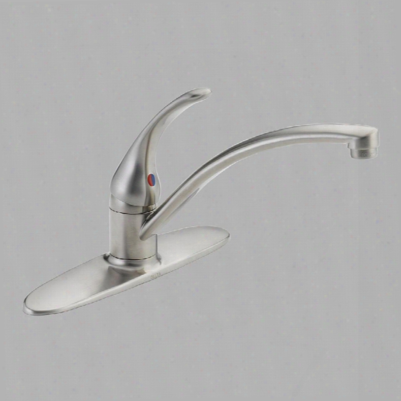 Foundations B1310lf-ss Delta Foundations: Single Handle Kitchen Faucet In