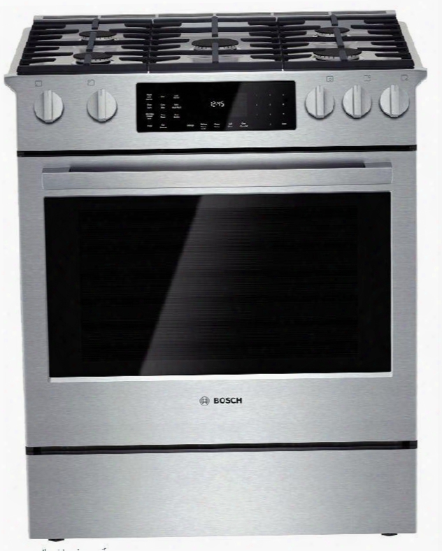 Hdip054u 30" Dual Fuel Slide-in Range With 4.6 Cu. Ft. Capacity 5 Burners Warming Drawer Telescopic Rack Quietclose Door Kitchen Timer And Self Clean