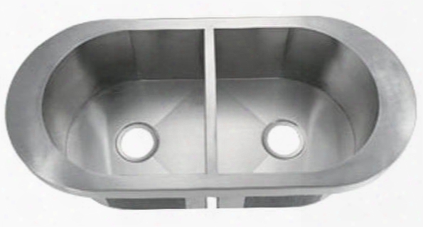 Li-1700 Viano 3 8 1/2" Double Bowl Drop-in Kitchen Sink With Soundproofing System And Mounting Hardware In Stainless