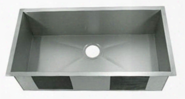 Li-1900 Emilia 33 1/2" Single Bowl Undermount Kitchen Sink With Soundproofing System And Mounting Hardware In Stainless