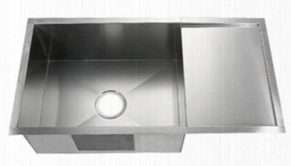 Li-2100-d B Nogara 33 1/2" Single Bowl Undermount Kitchen Sink With Soundproofing System And Mounting Hardware In Stainless