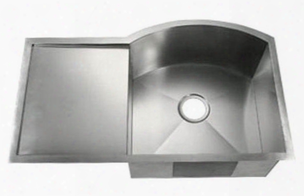 Li-2200-db-d Visso 33 1/2" Single Bowl Undermount Kitchen Sink With Soundproofing System And Mounting Harware In Stainless