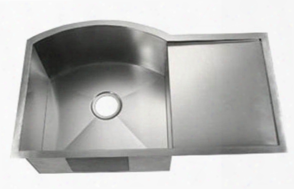 Li-220 0-db Visso 33 1/2" Single Bowl Undermount Kitchen Sink With Soundproofing System And Mounting Hardware In Stainless