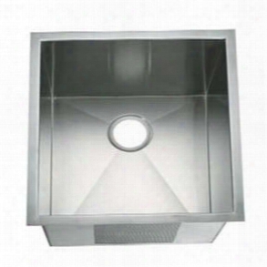 Li-2700 Tirino 17 1/4" Single Bowl Undermount Kitchen Sink Through  Soundproofing System And Mounting Hardware In Stainless