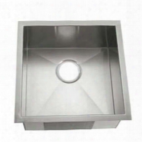 Li-2800 Telese 18 1/2" Single Bowl Undermount Kitchen Sink With Soundproofing System And Mounting Hardware In Stainless