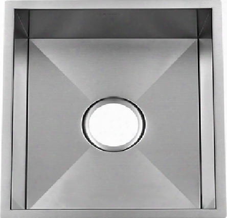 Li-uk-s800 Galicia 15 1/4" Single Bowl Undermount Kitchen Sink With Soundproofing System And Mounting Hardware In Stainless
