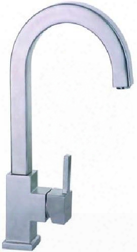 Li-uk-t300 Colle Single Lever Cast Spout Kitchen Faucet With A Deluxe Stainless Steel Soap Dispenser In A Satin