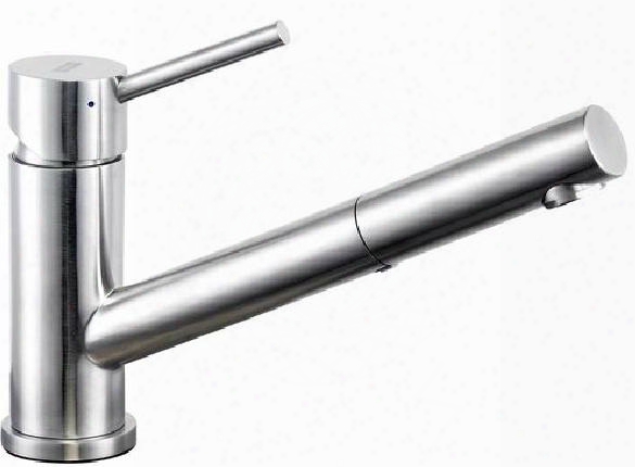 Li-uk-t500 Aprica Single Lever Cast Spout Kitchen Faucet With A Deluxe Stainless Steel Soap Dispenser In A Satin